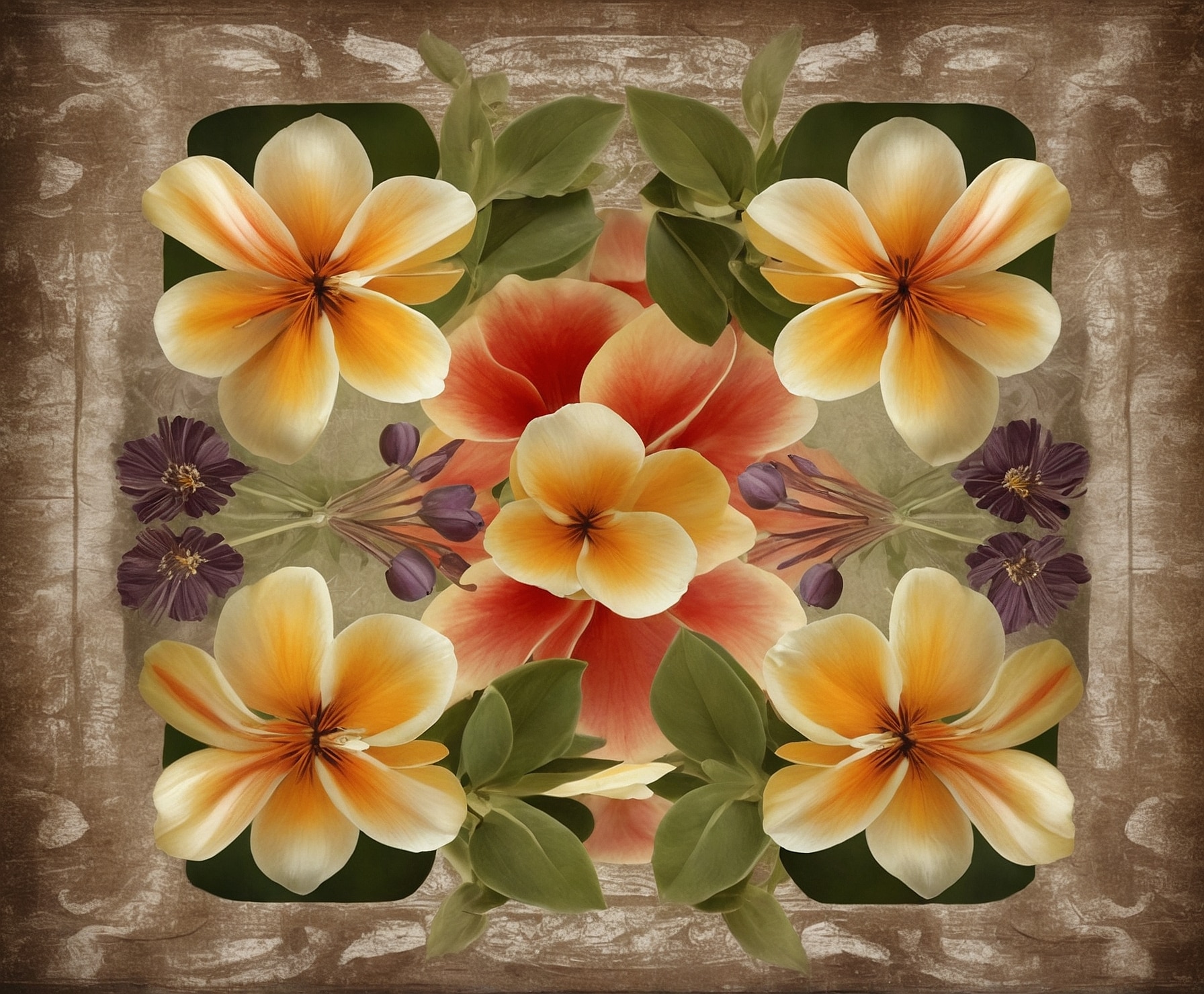 Flores silvestres en plena primavera