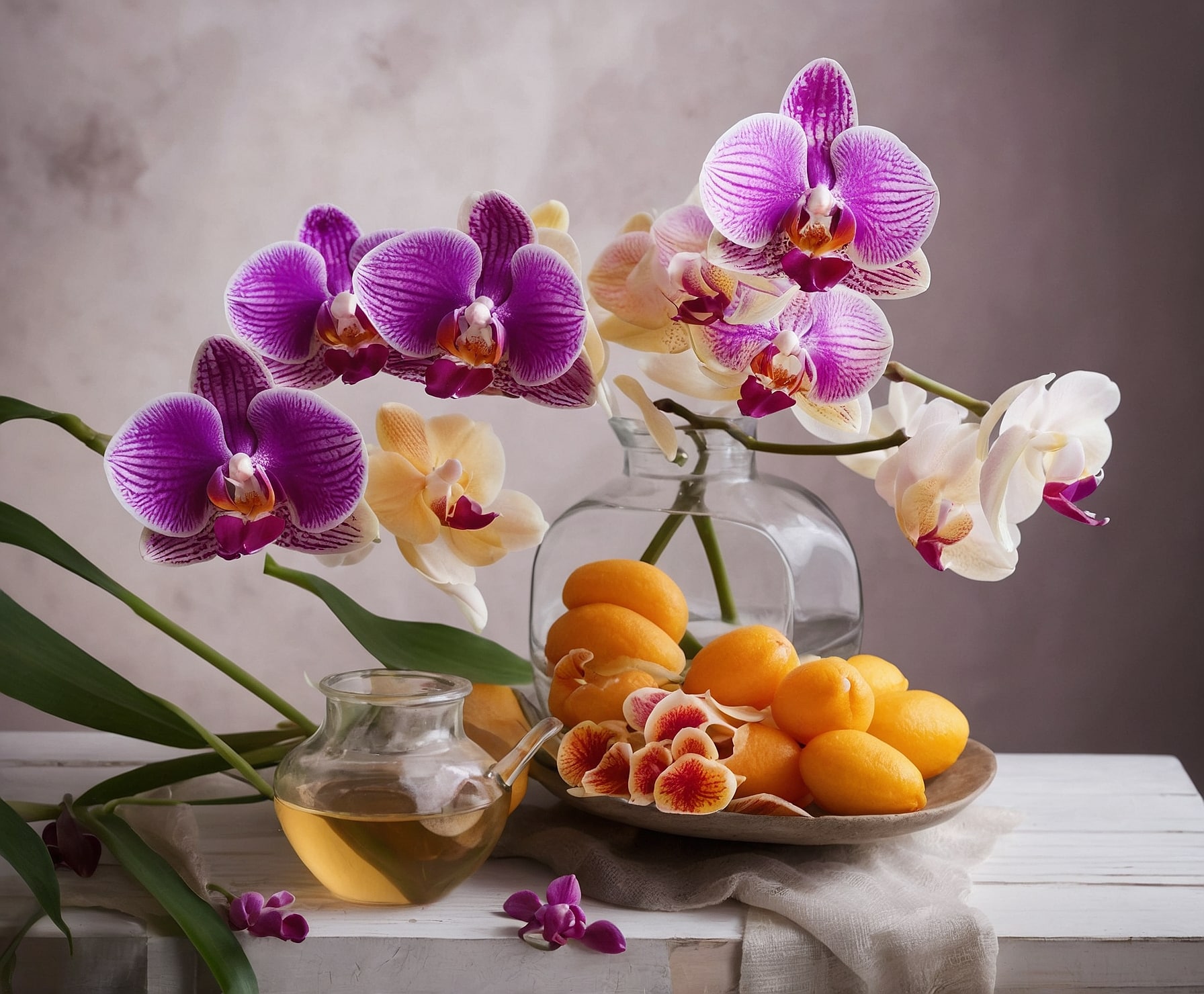Fotografía artística de orquídea vibrante